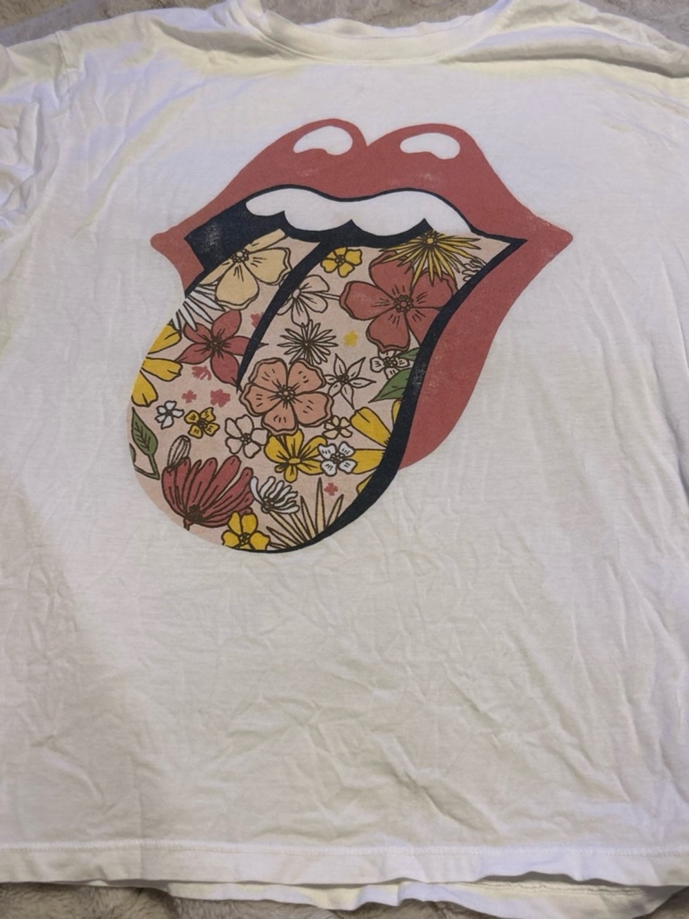 Free People White Daydreamer Label Tee